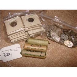 383 mixed date Mercury dimes