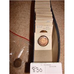 Large cent & Indian cents