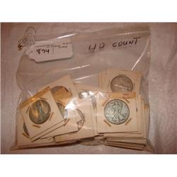 Wlking Lib. 1/2's(40ct)1938-D F net VG