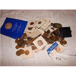 Bag of misc. loose foreign coins, 177 ct.