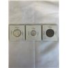 Image 2 : 3 1903 CANADIAN COINS; 25 CENT AND 10 CENT .925 SILVER PLUS LARGE CENT