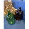 Image 2 : WINE CRATES, GLASS JUGS AND WINE RACK
