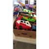Image 2 : 2 BOXES OF TOYS AND 2 VINTAGE RACKETS