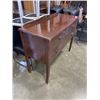 Image 2 : ANTIQUE WOOD 3 DRAWER HALL CABINET