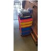Image 1 : 4 DRAWER ORGANIZER AND FOLDING STEP STOOL AND WATERPIK SHOWER HEAD