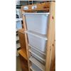 Image 2 : TALL IKEA STORAGE CABINET WITH BINS
