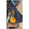 Image 1 : ELECTRIC GUITAR WITH HARDCASE, GUITAR AMP AND MUSIC STAND