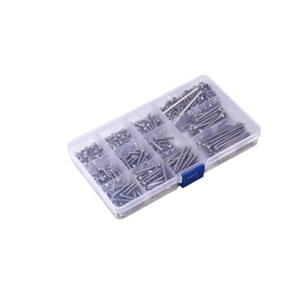 440 PCS M3 SCREWS BOLTS AND NUTS PRECISE HEX HEAD CAP STAINLESS STEEL NEW