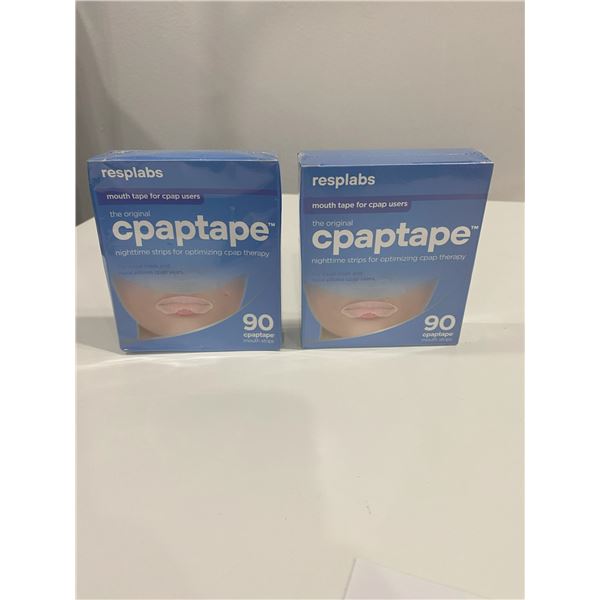 SEALED 2 PACK MOUTH TAPE FOR CPAP USERS 90 NIGHTTIME STRIPS FOR OPTIMIZING CPAP THERAPY NEW