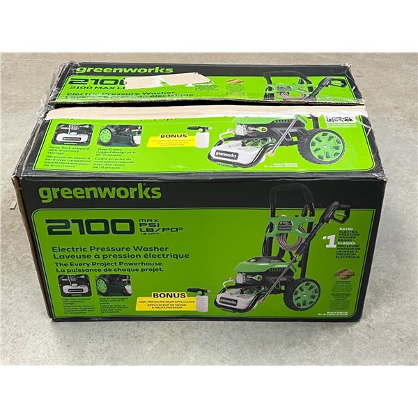 New Greenworks 2100 PSI Electric Pressure Washer - see photos