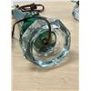 Image 10 : Amazing Art Glass Multi Color Table Lamps - Working Tri-Light - Approx: 27.5"T