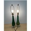 Image 12 : Amazing Art Glass Multi Color Table Lamps - Working Tri-Light - Approx: 27.5"T