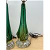 Image 3 : Amazing Art Glass Multi Color Table Lamps - Working Tri-Light - Approx: 27.5"T