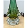 Image 5 : Amazing Art Glass Multi Color Table Lamps - Working Tri-Light - Approx: 27.5"T