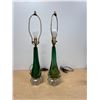 Image 8 : Amazing Art Glass Multi Color Table Lamps - Working Tri-Light - Approx: 27.5"T