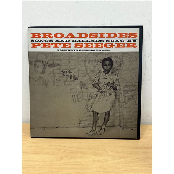 1964 Broadsides and Ballads Sung By Pete Seeger LP Record - nice example - see all photos