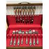 Image 1 : 40 pcs Stainless Steel Cutlery set in wood Box - nice overall condition