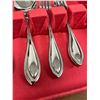 Image 5 : 40 pcs Stainless Steel Cutlery set in wood Box - nice overall condition