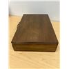 Image 7 : 40 pcs Stainless Steel Cutlery set in wood Box - nice overall condition