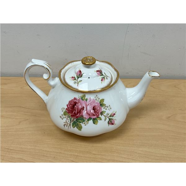 Royal Albert England Bone China American Beauty Teapot - nice overall
