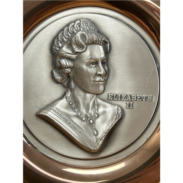 Sterling Silver Queen Elizabeth II 1977 Jubilee Limited Edition Plate 8" - see photos for details