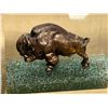 Image 2 : Pair Heavy Acrylic Bison Bookends - Approx: 5x3"