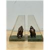 Image 3 : Pair Heavy Acrylic Bison Bookends - Approx: 5x3"