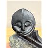 Image 1 : Artist Signed Soapstone Carving Sculpture - Approx: 4.25"W 4.25"T - see photos