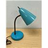 Image 1 : Vintage Retro Turquoise Bullet / Cone Shade Lamp - Approx: 16"T