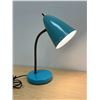 Image 2 : Vintage Retro Turquoise Bullet / Cone Shade Lamp - Approx: 16"T