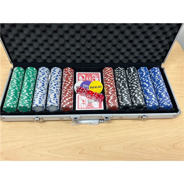 New / Sealed Poker set in Hard Case - see all photos