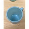 Image 5 : Vintage Fire King Jadite & Turquoise Mugs - No chips but show use as pictured.