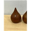 Image 3 : Mid Century Wooden Salt & Pepper Shakers 3"
