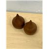 Image 4 : Mid Century Wooden Salt & Pepper Shakers 3"