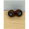 Image 5 : Mid Century Wooden Salt & Pepper Shakers 3"