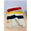 Image 1 : 4 Point Hudson's Bay Company HBC Wool Blanket Approx: 90x74" good used - see all photos