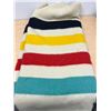 Image 4 : 4 Point Hudson's Bay Company HBC Wool Blanket Approx: 90x74" good used - see all photos