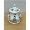 Image 3 : Royal Albert England Bone China "Lavender Rose" Teapot & Trivet - tiny knick on lid - see photos