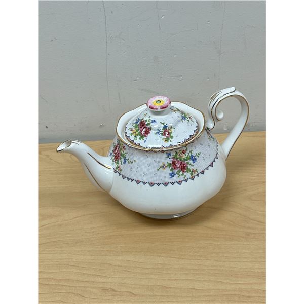 Royal Albert England Bone China "Petit Point" Teapot- see photos