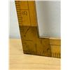 Image 3 : Vintage Rabone (England) No. 1507 Boxwood & Brass Square Ruler - 12x24"