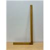 Image 6 : Vintage Rabone (England) No. 1507 Boxwood & Brass Square Ruler - 12x24"