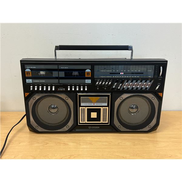 Citizen Portable Radio Cassette Recorder Boombox Ghetto Blaster JTR1814K