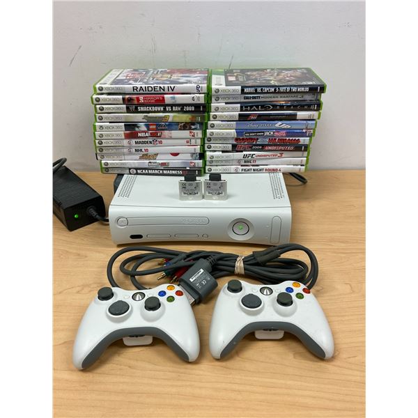 Microsoft XBOX 360 Console 60GB with Games and Accessories as pictured