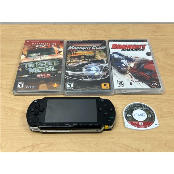 Sony PlayStation Portal PSP Console & Games as pictured, no charger - Not tested - see all photos