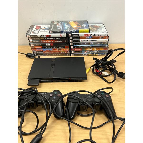 Sony PlayStation 2 PS2 Console with Games & accessories as pictured
