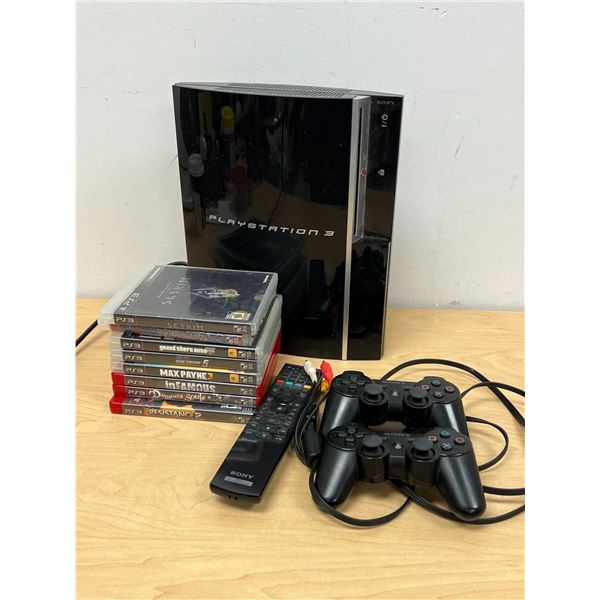 Sony PlayStation 3 PS3 Console with Games & accessories as pictured