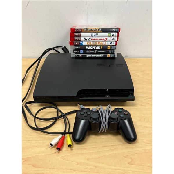Sony PlayStation 3 PS3 Console with Games & accessories as pictured