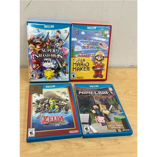 4 Nintendo Wii U Games - Zelda Mario Etc - see all photos