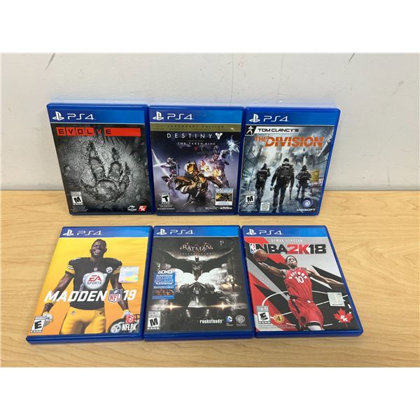 6 PlayStation 4 PS4 Games as pictured - see all photos for details