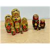 Image 1 : Nice Painted Wooden Russian Matryoshka Nesting Dolls - Tallest 5.75"